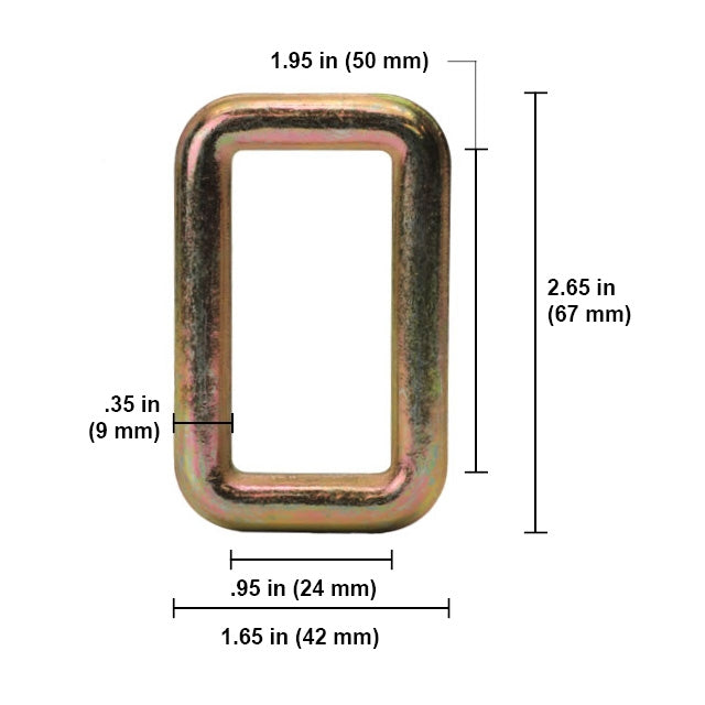 1" x 2" Adjusting Ring 10,000 lbs. BS - 50 Pack