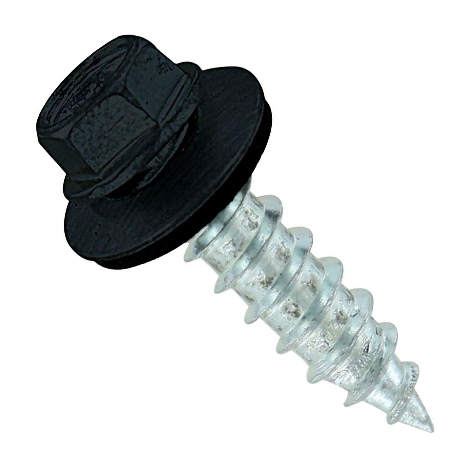 #14 x 1 inch #14 Type 17 Woodbinder Metal Roofing Screw Black Pkg 250 image 1 of 2