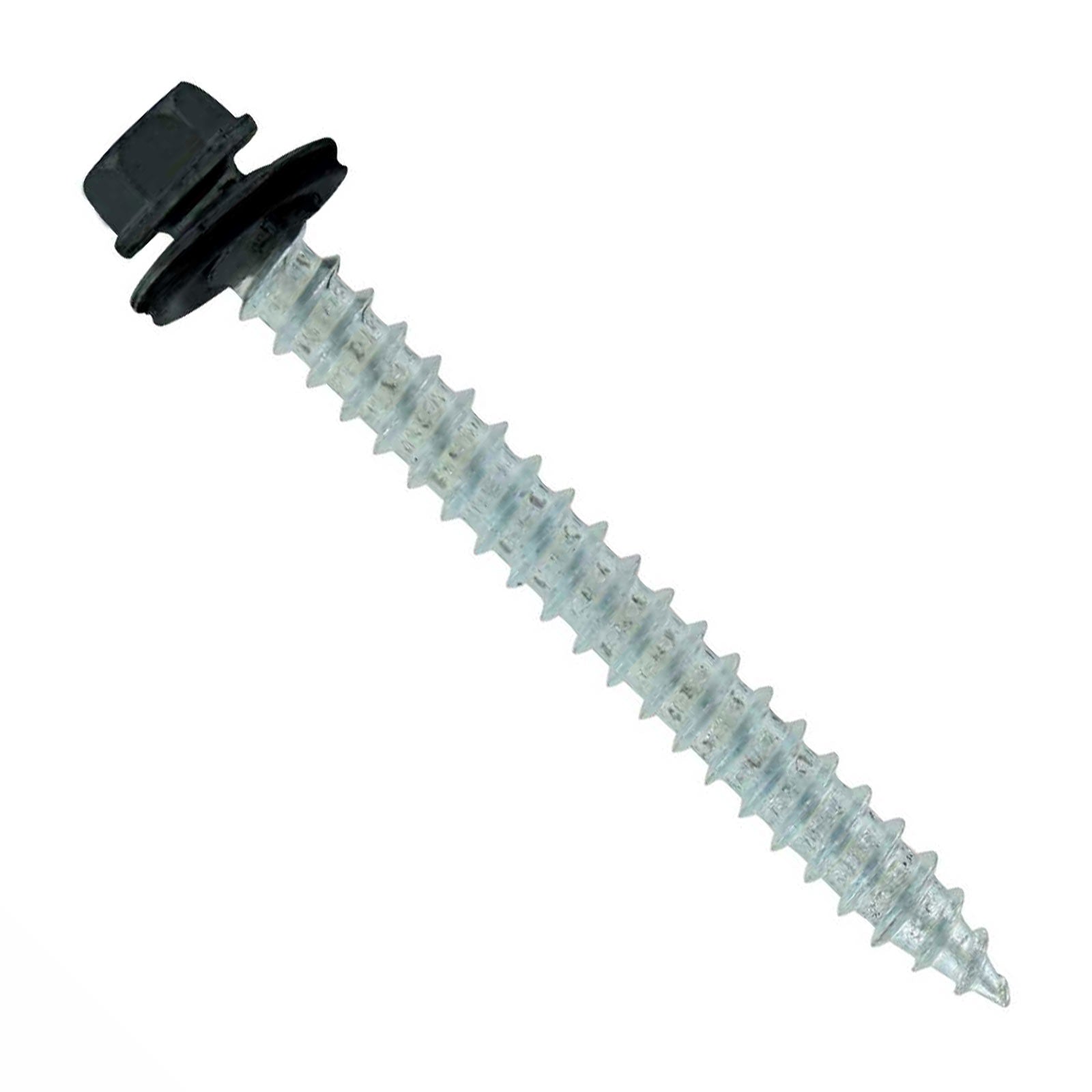 #14 x 212 inch #14 Type 17 Woodbinder Metal Roofing Screw Black Pkg 250