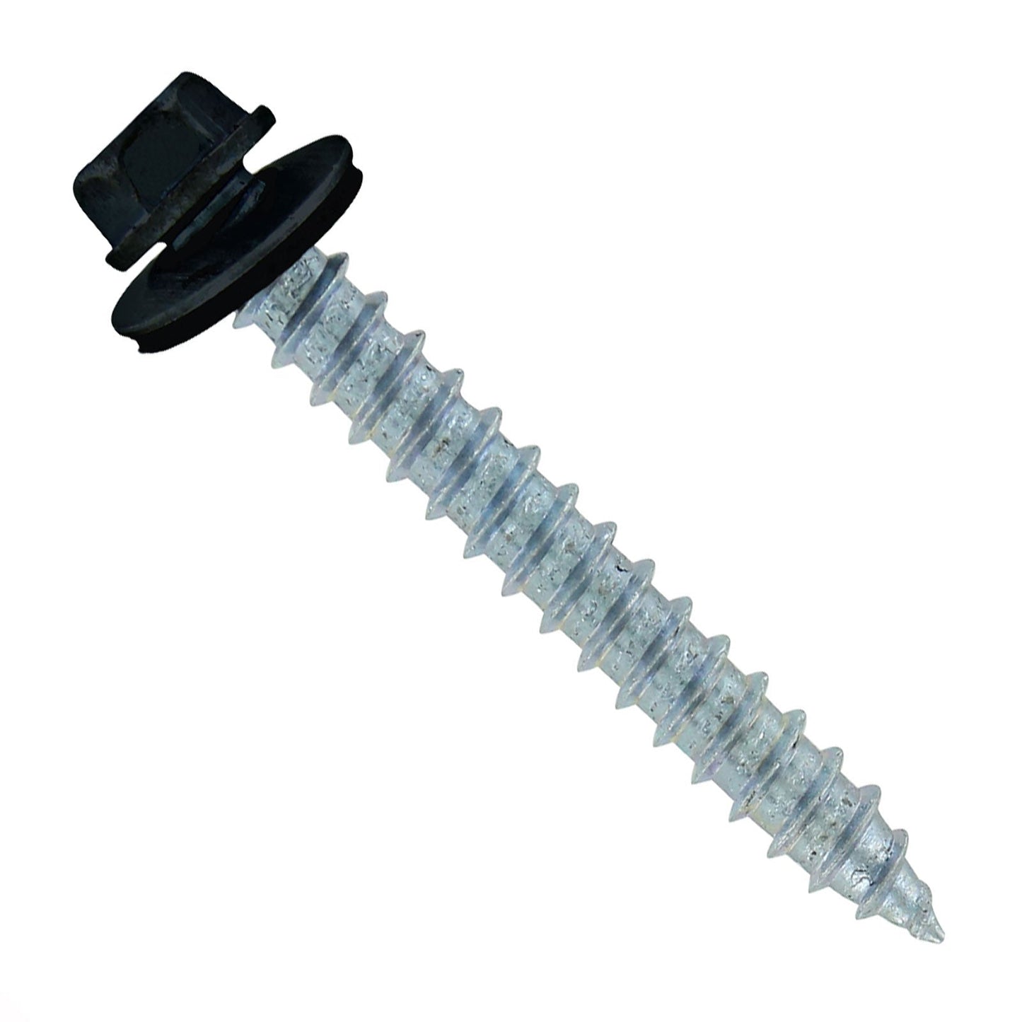 #14 x 2 inch #14 Type 17 Woodbinder Metal Roofing Screw Black Pkg 250
