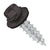 #14 x 1 inch #14 Type 17 Woodbinder Metal Roofing Screw Charcoal Gray Pkg 250 image 1 of 2