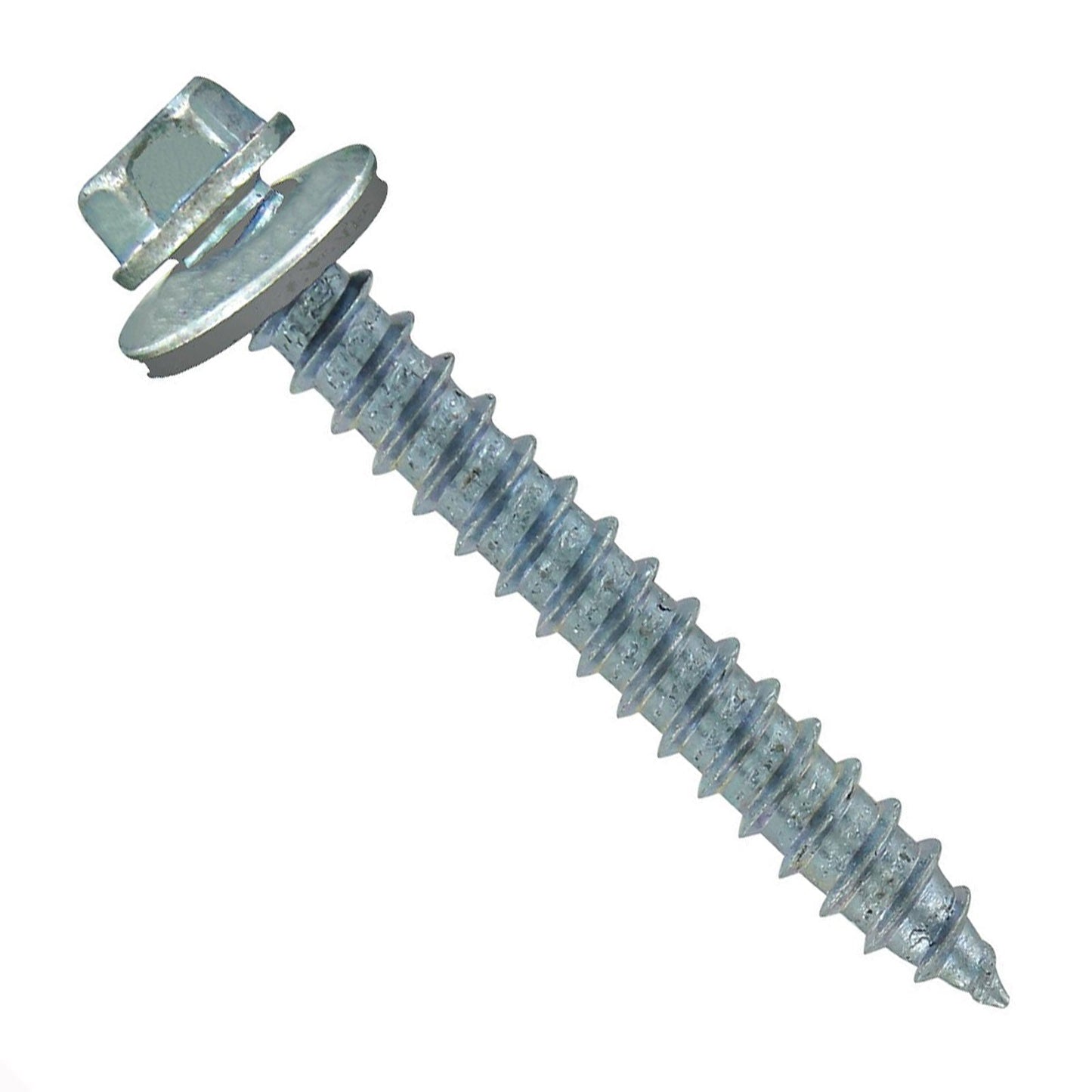 #14 x 2 inch #14 Type 17 Woodbinder Metal Roofing Screw Light Gray Pkg 250