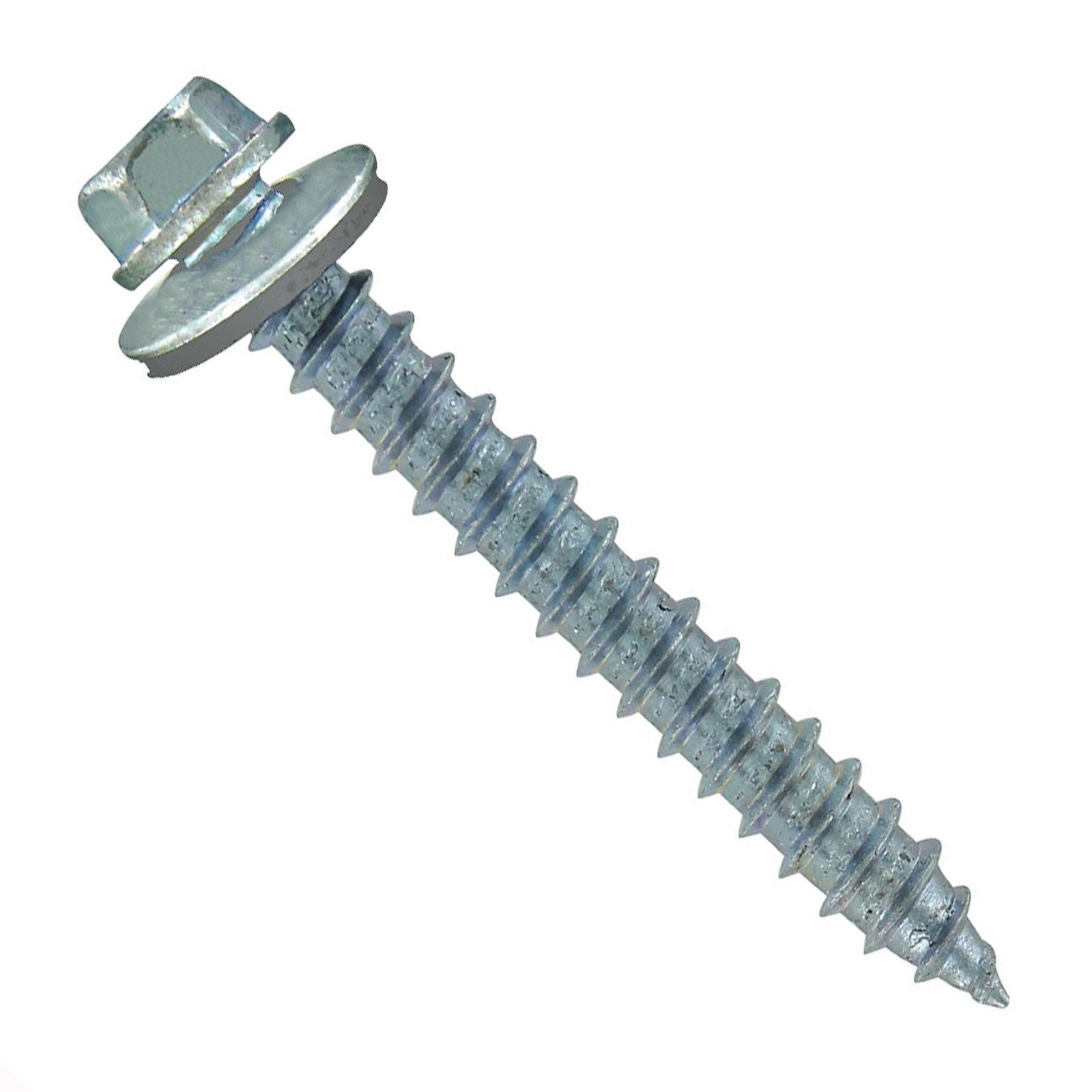 #14 x 2 inch #14 Type 17 Woodbinder Metal Roofing Screw Light Gray Pkg 250