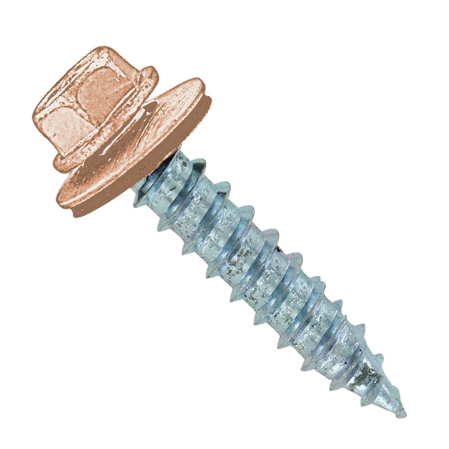 #14 x 114 inch #14 Type 17 Woodbinder Metal Roofing Screw Light Stone Pkg 250