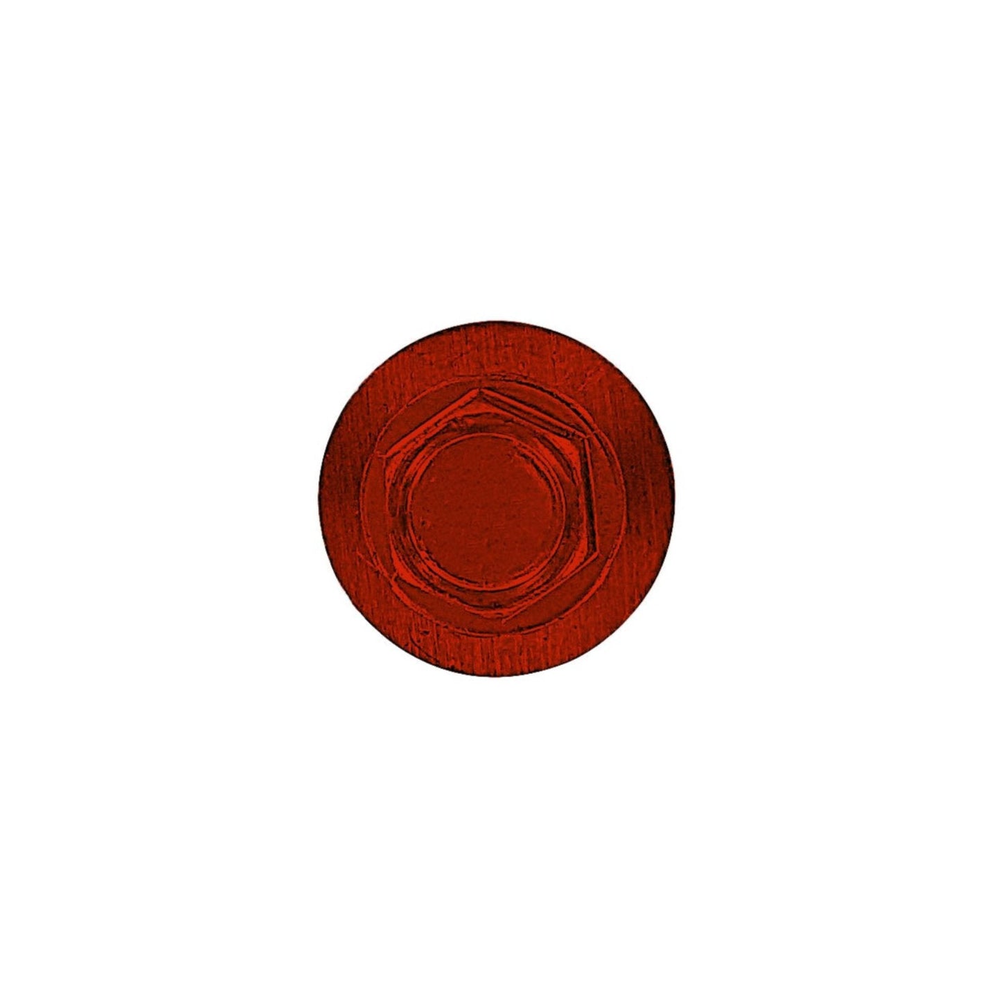 #14 x 1 inch #14 Type 17 Woodbinder Metal Roofing Screw Rustic Red Pkg 250 image 2 of 2