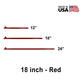 5/8" x  18" Tent Stake - Hot Forged Tent Pin - Red