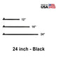 5/8" x  24" Tent Stake - Hot Forged Tent Pin - Black