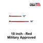 5/8" x  18" Tent Stake - Hot Forged Tent Pin - Red | Military-Approved