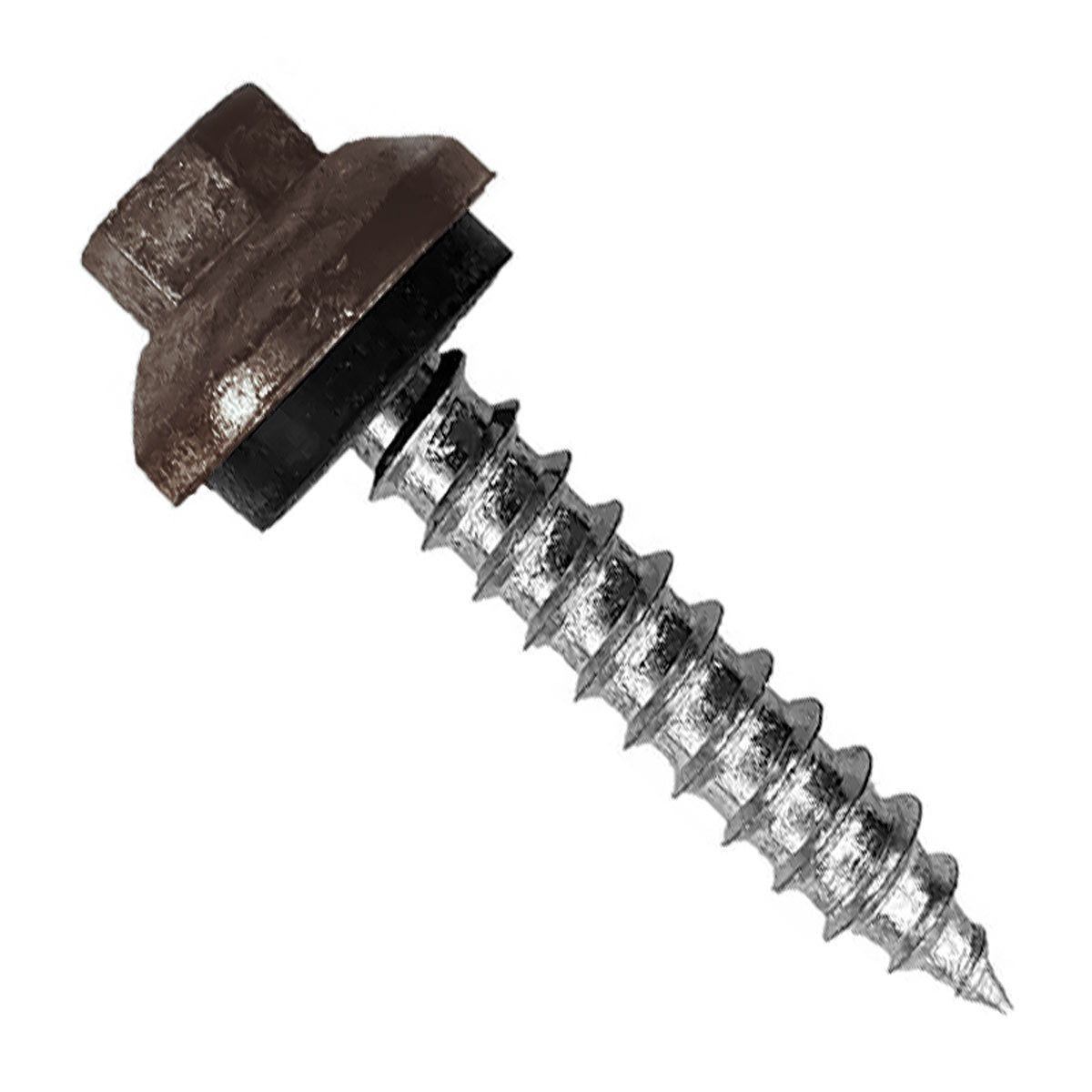 #14 X 1-1/2" ZXL Tapping Woodbinder Metal Roofing Screw - Koko Brown, Pkg 250