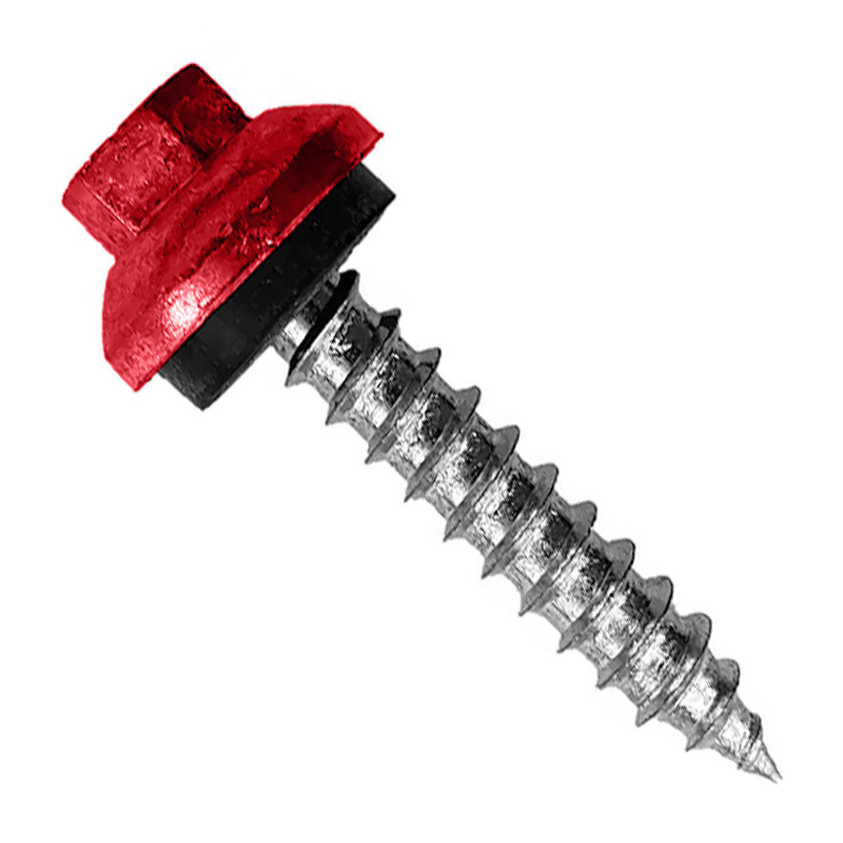#14 X 112 inch ZXL Tapping Woodbinder Metal Roofing Screw Crimson Pkg 250