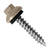 #14 X 112 inch ZXL Tapping Woodbinder Metal Roofing Screw Light Stone Pkg 250