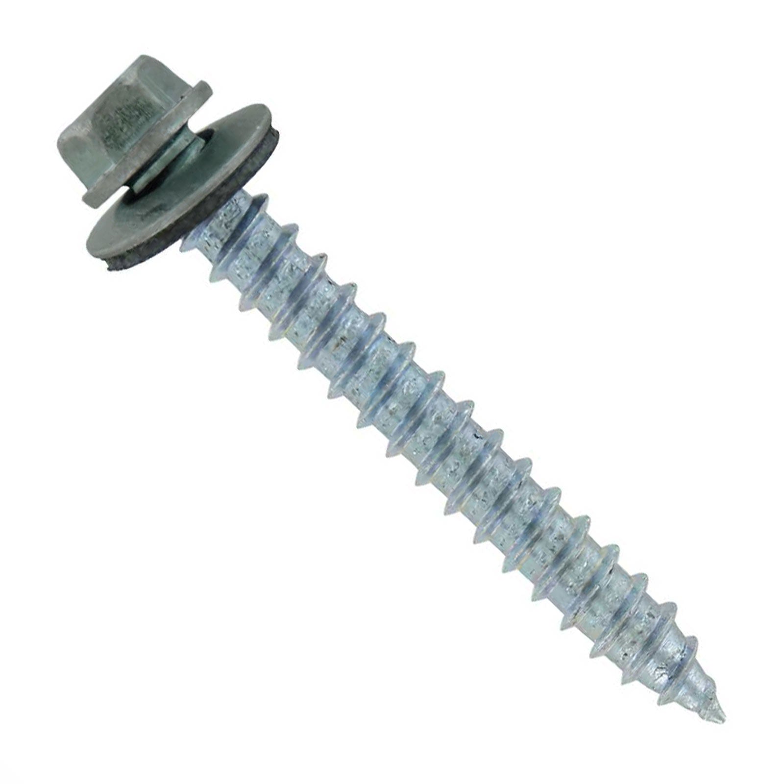 #14 x 1-1/2" #14 Type 17 Woodbinder Metal Roofing Screw - Ash Gray