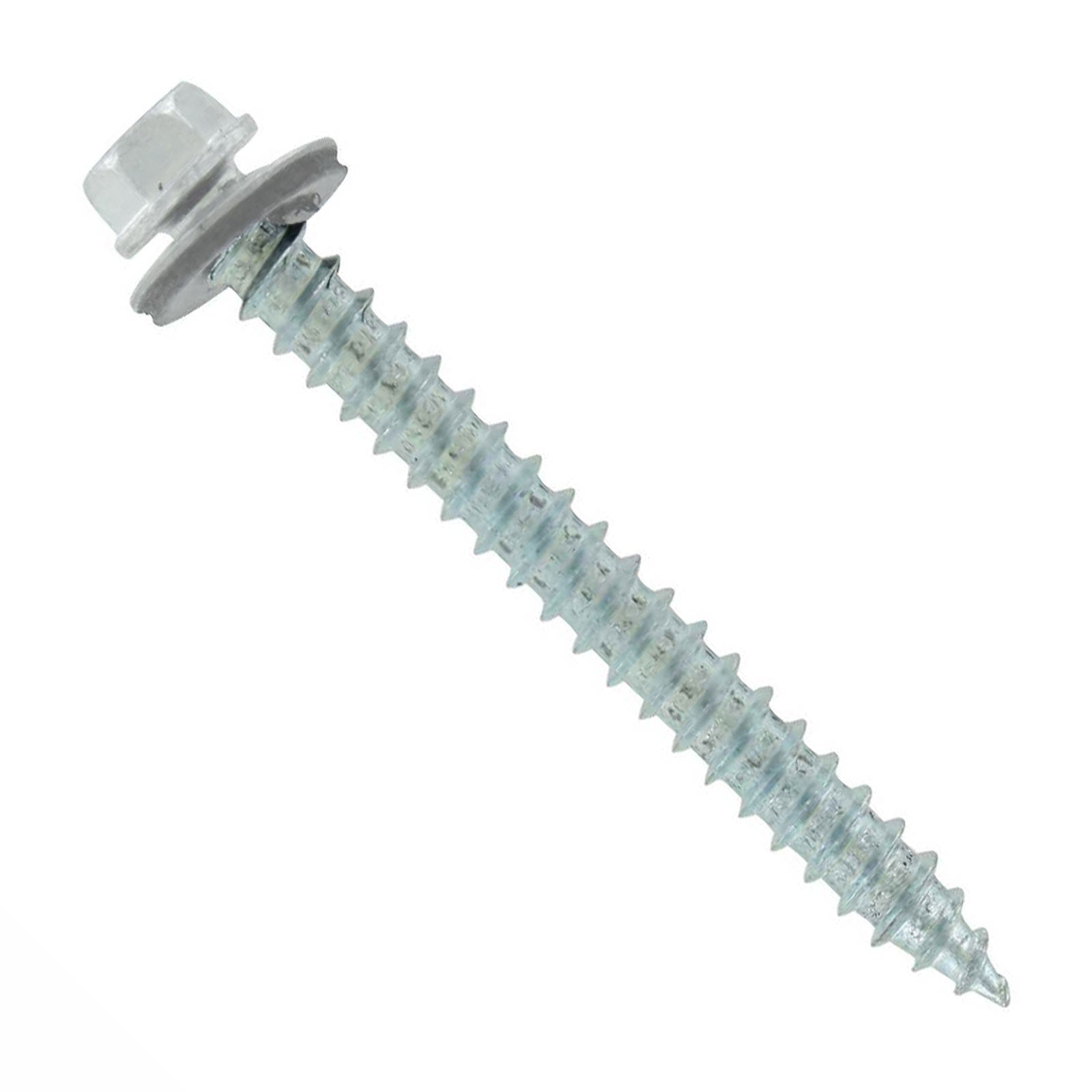 #14 x 2-1/2" #14 Type 17 Woodbinder Metal Roofing Screw - Polar White