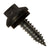 #14 x 1 inch ZXL Tapping Steelbinder Metal Roofing Screw Black Pkg 250