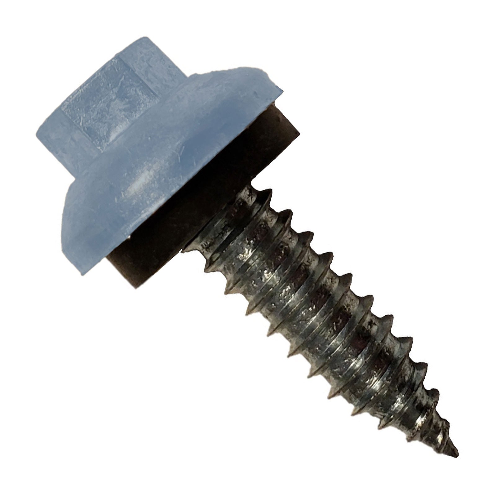 #14 x 1 inch ZXL Tapping Steelbinder Metal Roofing Screw Blue Pkg 250