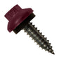 #14 x 1 inch ZXL Tapping Steelbinder Metal Roofing Screw Burgundy Pkg 250
