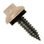 #14 x 1 inch ZXL Tapping Steelbinder Metal Roofing Screw Tan Pkg 250