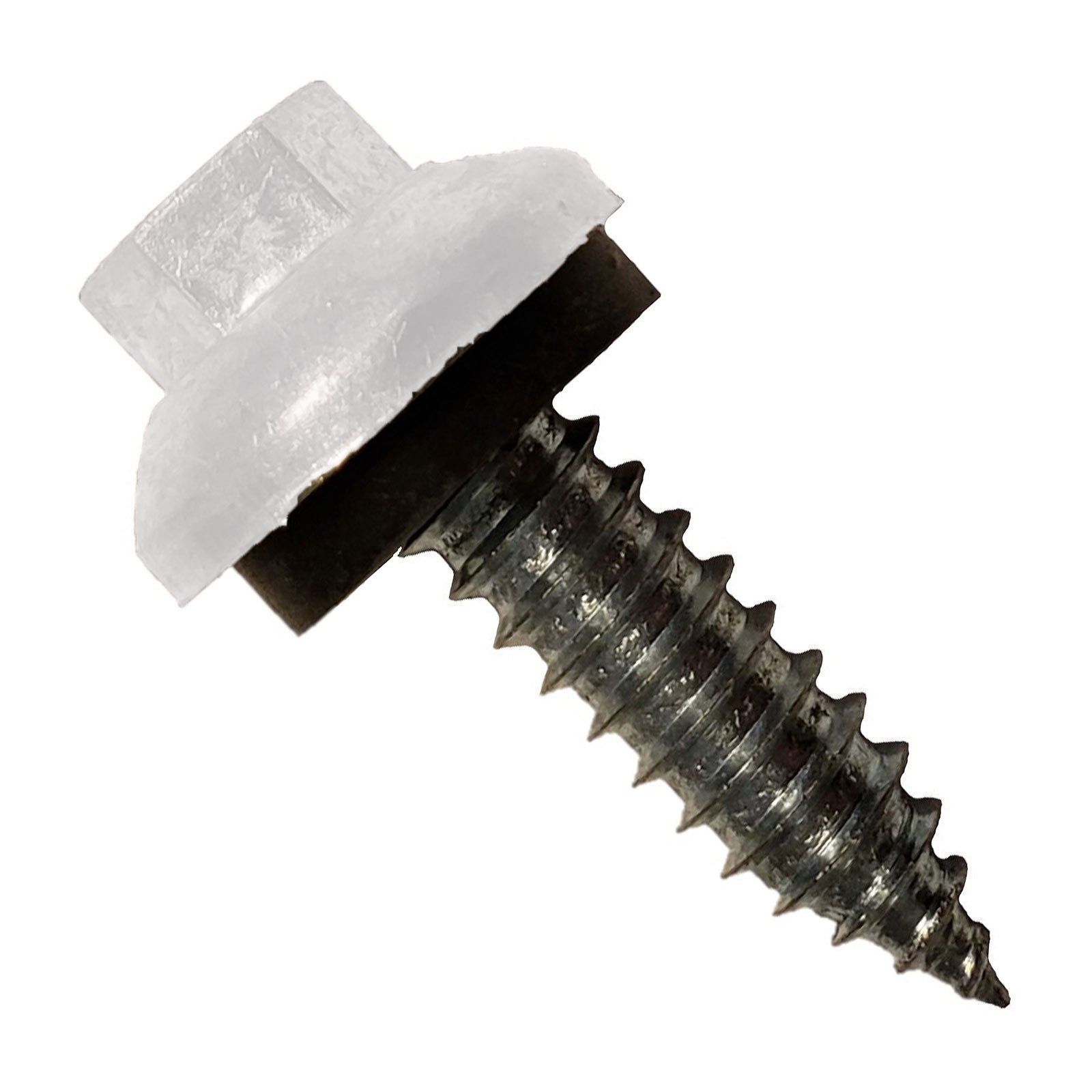 #14 x 1" ZXL Tapping Steelbinder Metal Roofing Screw - Polar White
