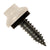 #14 x 1 inch ZXL Tapping Steelbinder Metal Roofing Screw Light Stone Pkg 250
