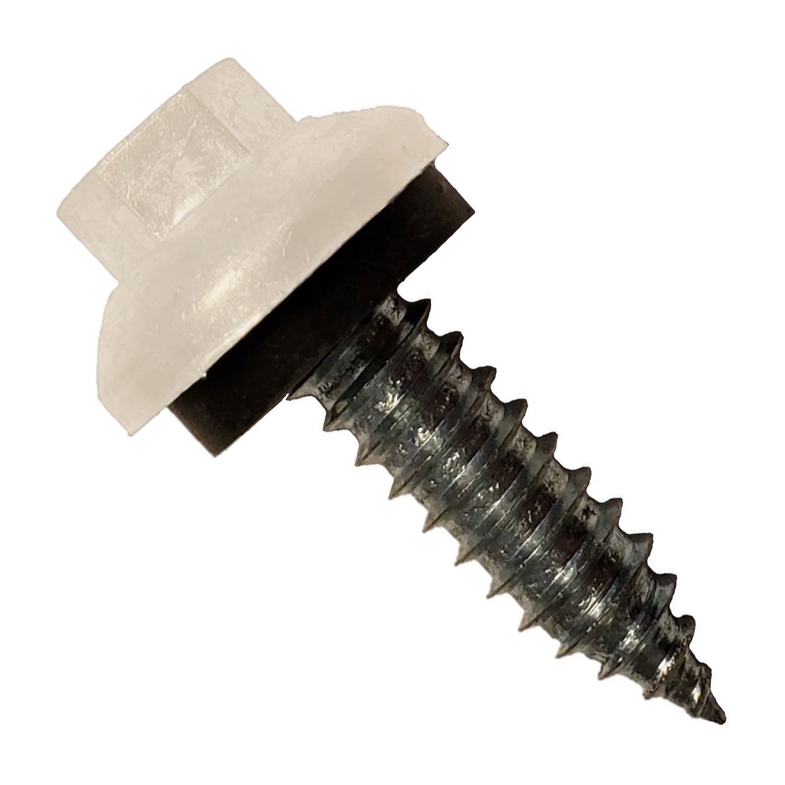 #14 x 1 inch ZXL Tapping Steelbinder Metal Roofing Screw Light Stone Pkg 250