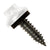 #14 x 1 inch ZXL Tapping Steelbinder Metal Roofing Screw Bright White Pkg 250