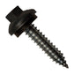 #14 x 1-1/4" ZXL Tapping Steelbinder Metal Roofing Screw - Black - Pkg 250