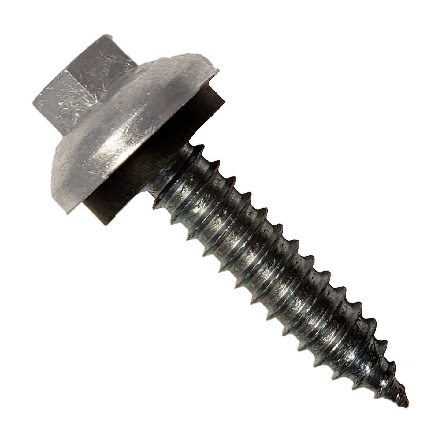 #14 x 1-1/4" ZXL Tapping Steelbinder Metal Roofing Screw - Ash Gray
