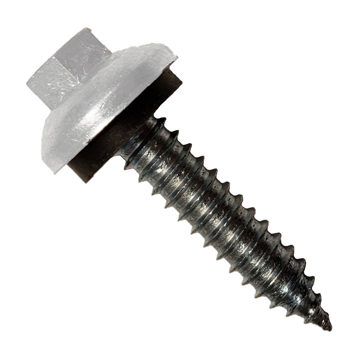 #14 x 1-1/4" ZXL Tapping Steelbinder Metal Roofing Screw - Polar White