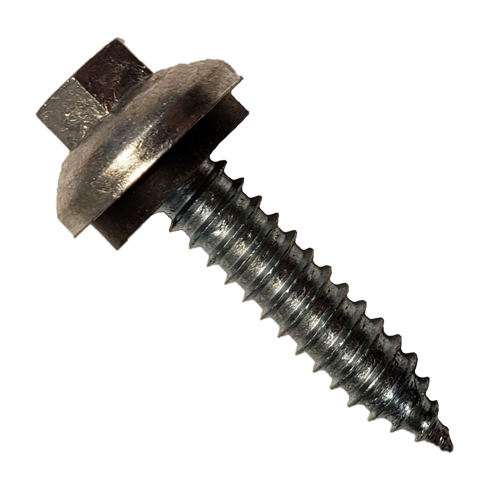 #14 x 114 inch ZXL Tapping Steelbinder Metal Roofing Screw Galvanized Pkg 250
