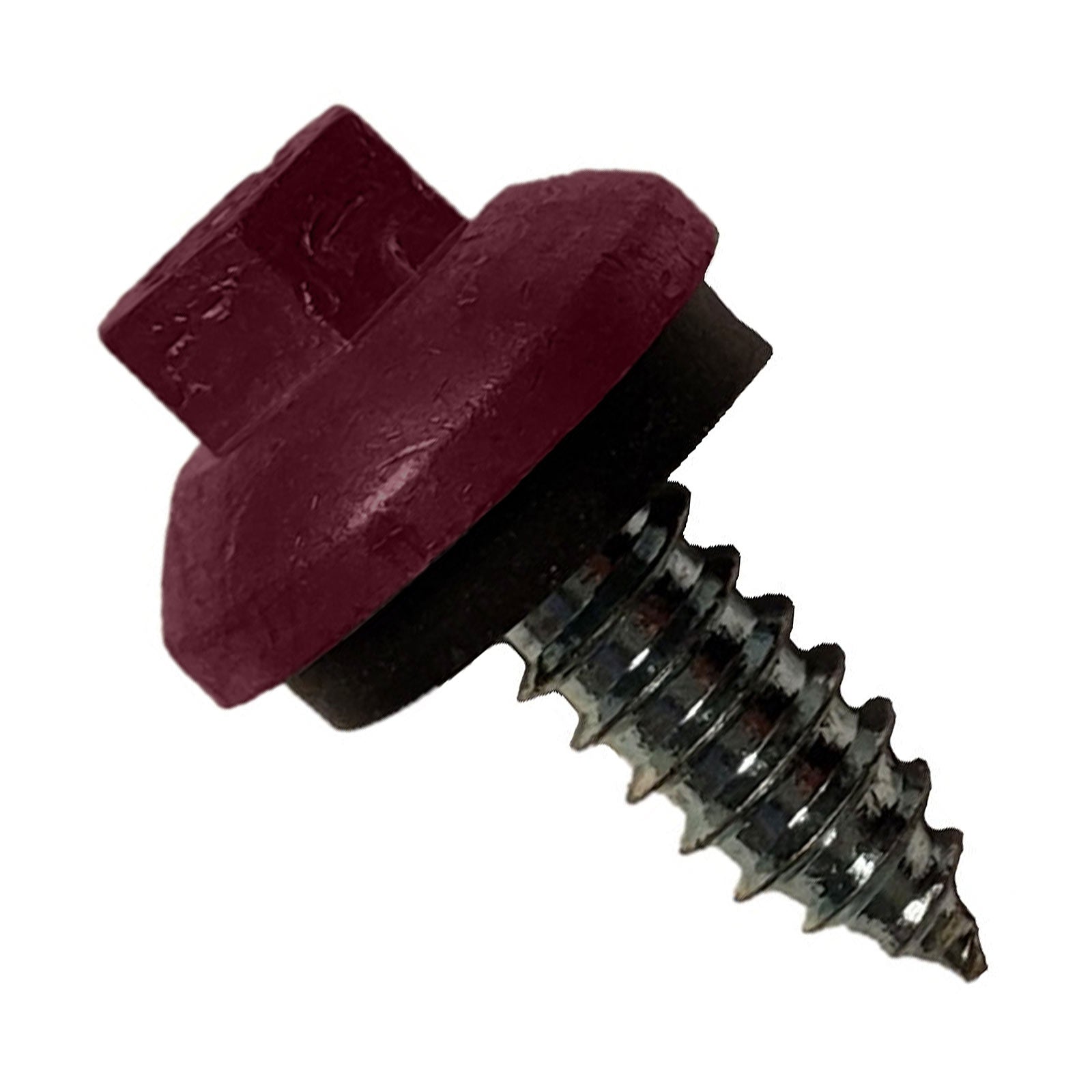 #14 x 34 inch ZXL Tapping Steelbinder Metal Roofing Screw Burgundy Pkg 250