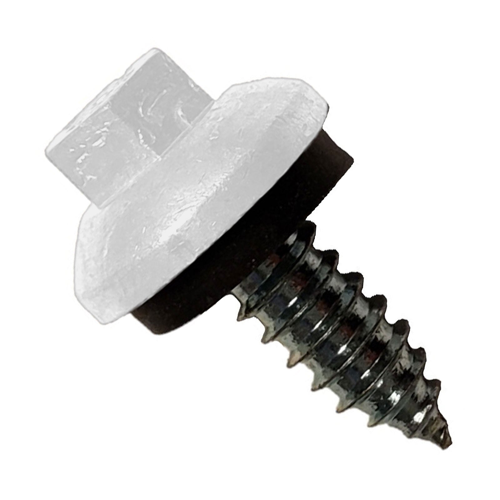 #14 x 3/4" ZXL Tapping Steelbinder Metal Roofing Screw - Polar White