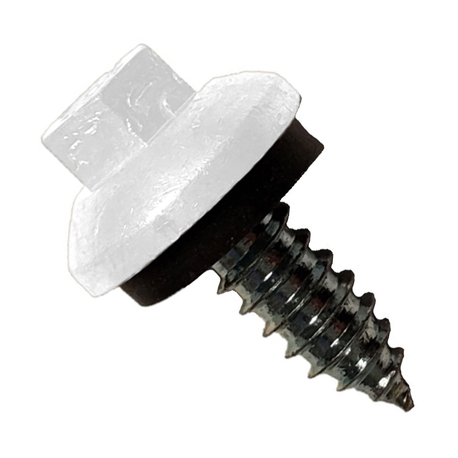 #14 x 34 inch ZXL Tapping Steelbinder Metal Roofing Screw Bright White Pkg 250