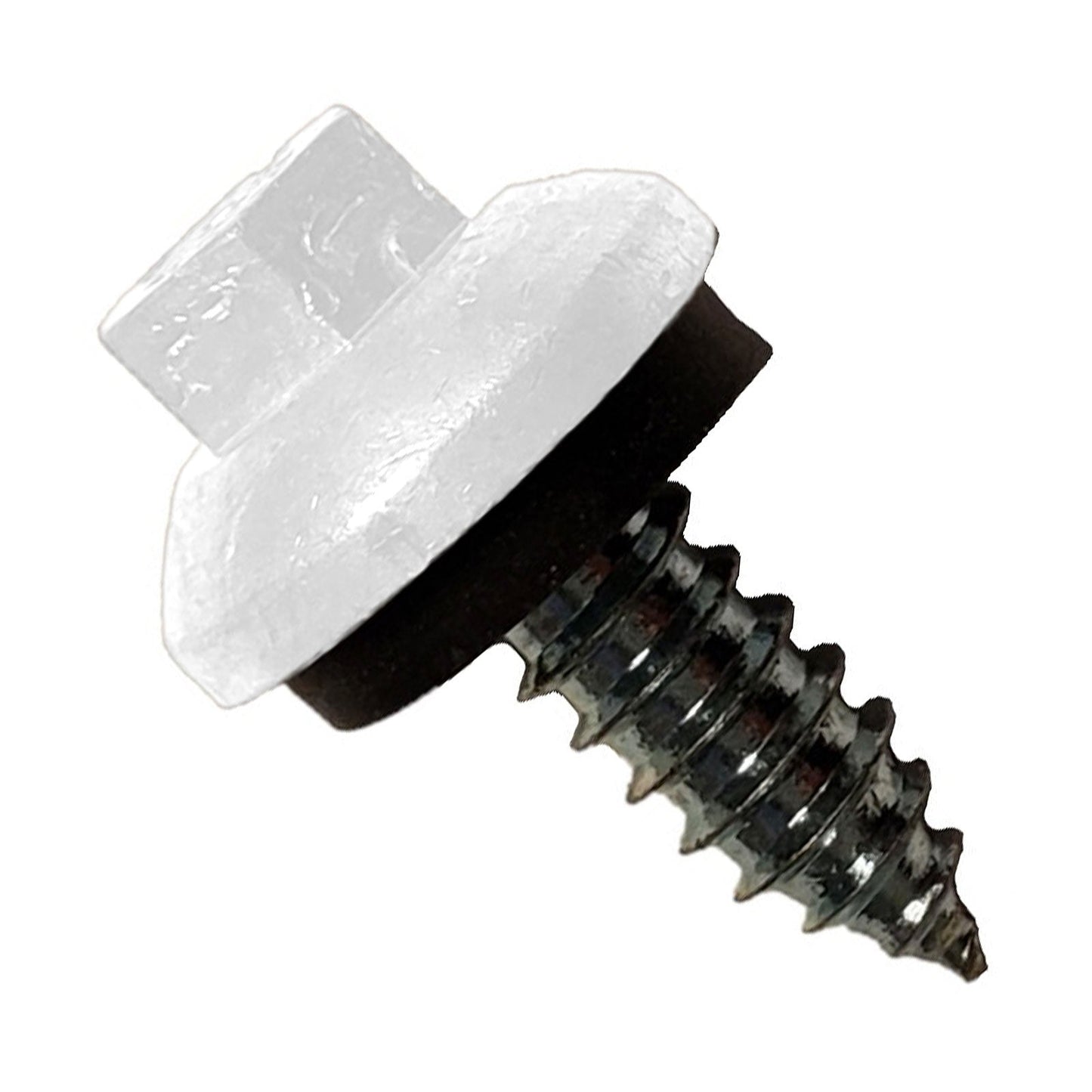 #14 x 34 inch ZXL Tapping Steelbinder Metal Roofing Screw Bright White Pkg 250