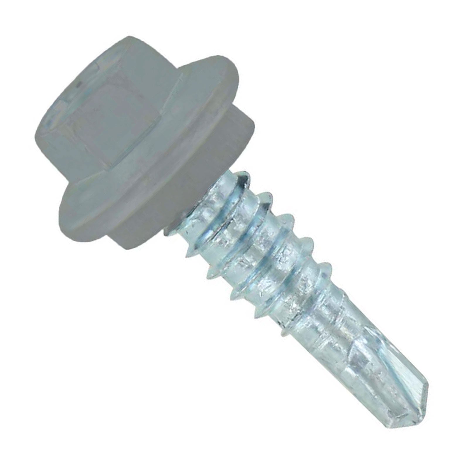 #14 X 7/8 Maxx Steelbinder Metal Roofing Stitch Screw Ash Gray, Pkg 250