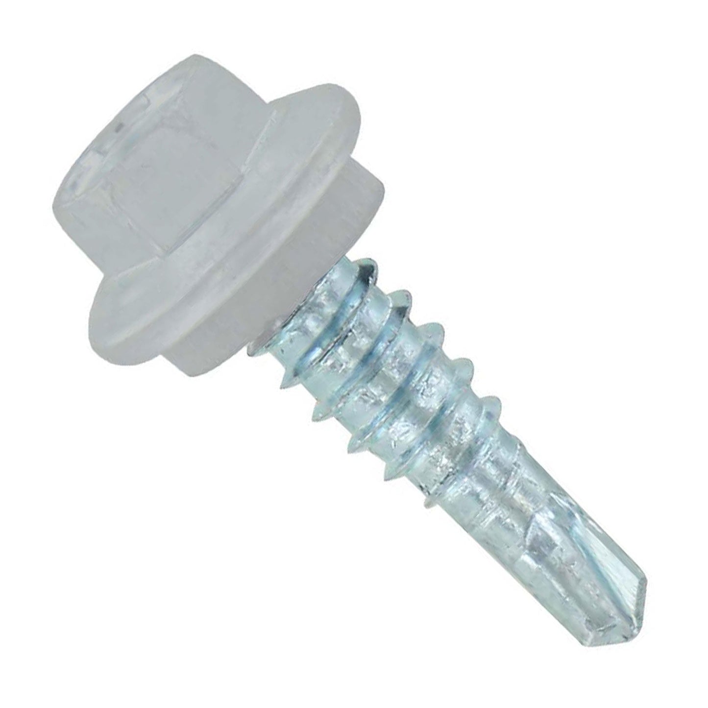 #14 X 7/8" Maxx Steelbinder Metal Roofing Stitch Screw - Alamo White, Pkg 250