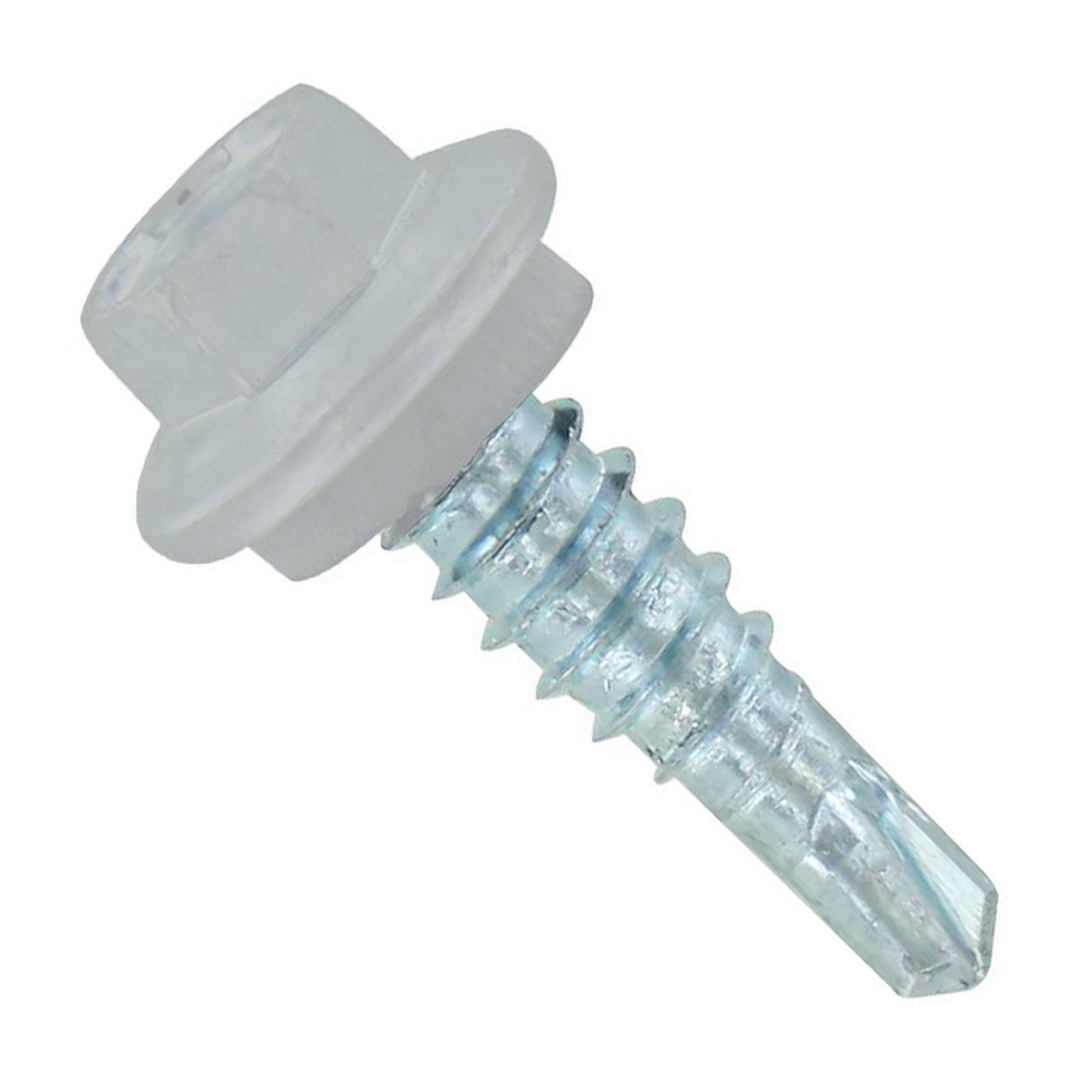 #14 X 7/8" Maxx Steelbinder Metal Roofing Stitch Screw - Alamo White, Pkg 250