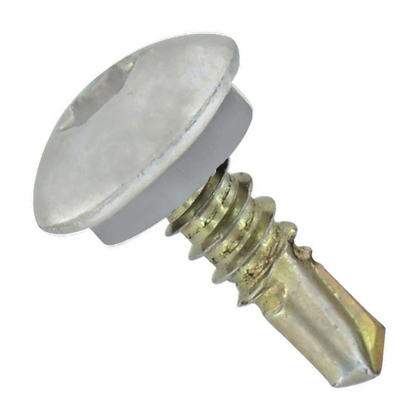 1/4"-14 x 7/8" Eclipse Steelbinder Self-Drilling Metal Roofing Stitch Screw - Alamo White, Pkg 250