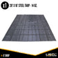 14 oz. 3 Pc. Lumber Tarp - Ends: 20' x 20' (6' Drop); Mid: 20' x 16' - Black