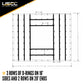 14 oz. 3 Pc. Lumber Tarp - Ends: 20' x 20' (6' Drop); Mid: 20' x 16' - Black