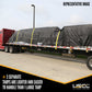 14 oz. 3 Pc. Lumber Tarp - Ends: 20' x 20' (6' Drop); Mid: 20' x 16' - Black