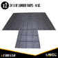 14 Oz. 3 Pc. Lumber Tarp - Ends: 24' X 18' (8' Drop); Mid: 24' X 18' - Black