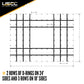 14 Oz. 3 Pc. Lumber Tarp - Ends: 24' X 18' (8' Drop); Mid: 24' X 18' - Black
