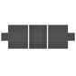 14 oz. 3 Pc. Lumber Tarp - Ends: 24' x 20' (8' Drop); Mid: 24' x 18' - Black