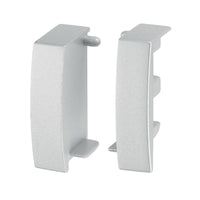 Hafele Impressions L-Profile End Cap - Matte Aluminum