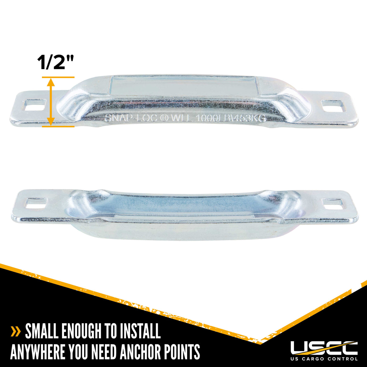 E-Track Single by Snap-Loc | Zinc Plated | 4-Pack