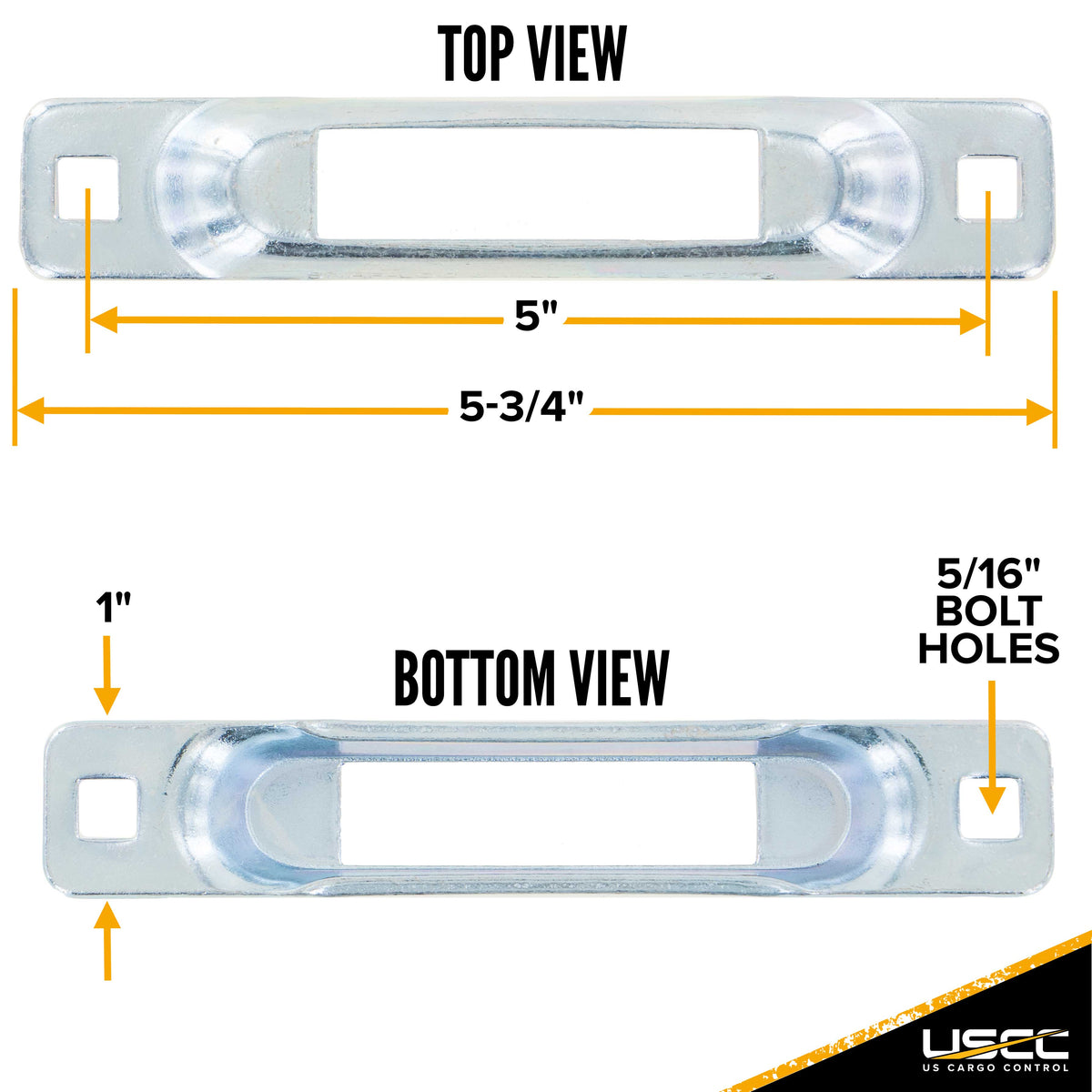 E-Track Single by Snap-Loc | Zinc Plated | 2-Pack