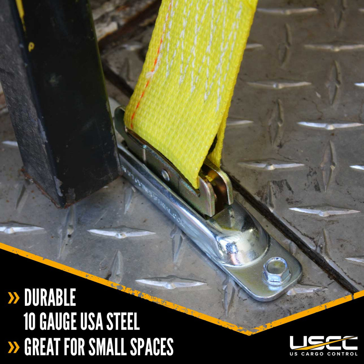 E-Track Single by Snap-Loc | Zinc Plated | 4-Pack