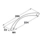 Hafele Pulsar Cabinet Handle - Illustration