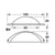 Hafele Dakota Cup Handle - Illustration