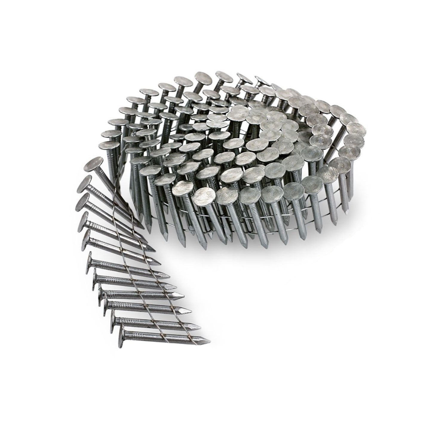 Coil Siding Nails 1-3/4-in 15 Degree Stainless Steel Coil Siding Nails 1200  Count 1-3/4-Inch x .092-Inch Ring Shank Cold-Dipped Galvanized Collated  Wire Coil Nails - Amazon.com